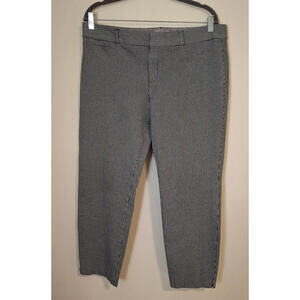 Banana Republic Women's Size‎ 14 Crop Pants Houndstooth Casual Stretch Pockets